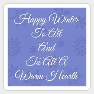 Happy Winter To All Magnet